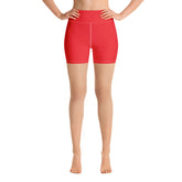 Red Yoga Shorts